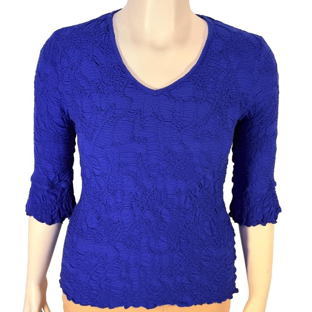 SNO SKINS Knit Top Women S Blue Stretch